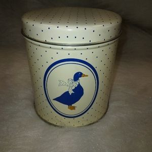 Vintage Polka Dot Goose Tin